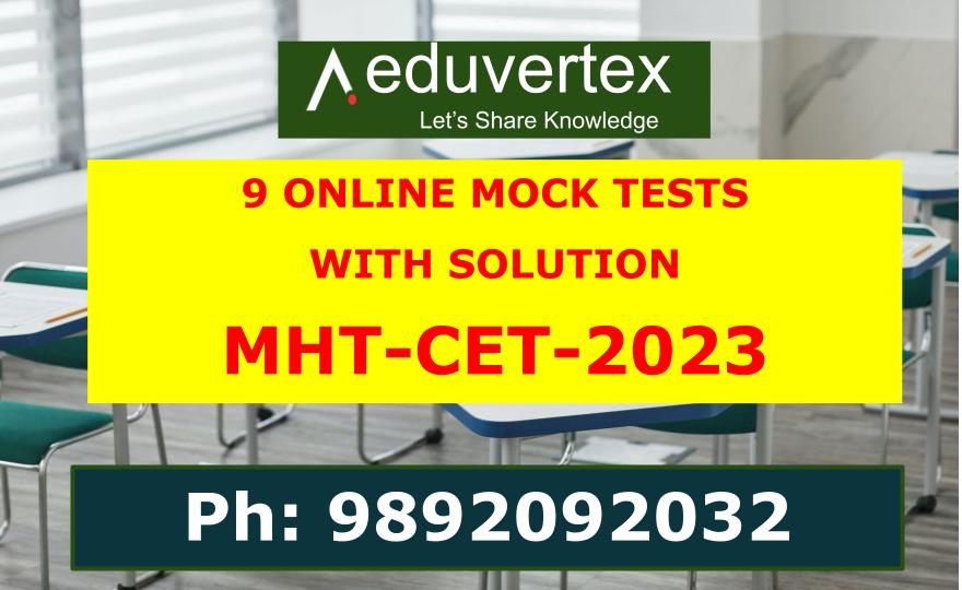MOCK TESTS MHT-CET